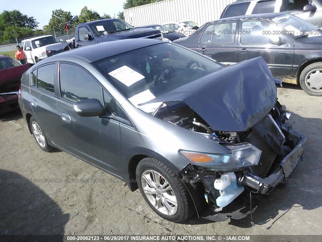 JHMZE2H75AS036616 - 2010 HONDA INSIGHT EX GRAY photo 1