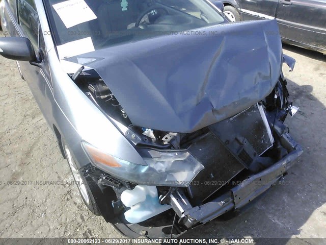 JHMZE2H75AS036616 - 2010 HONDA INSIGHT EX GRAY photo 6