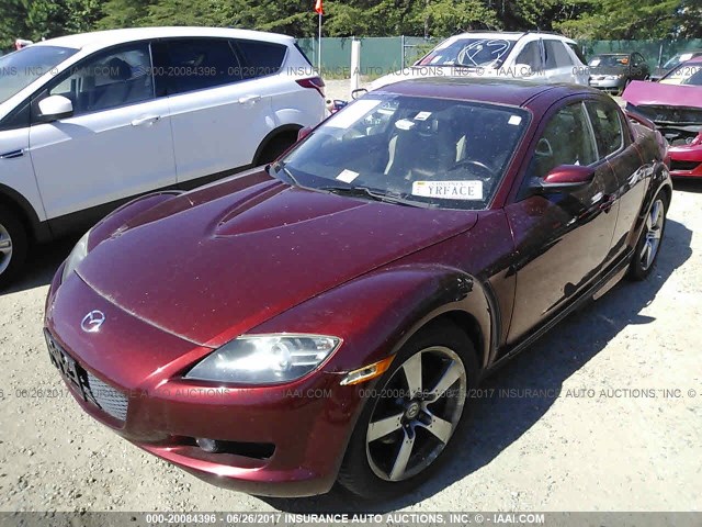 JM1FE173860204913 - 2006 MAZDA RX8 RED photo 2