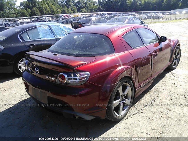 JM1FE173860204913 - 2006 MAZDA RX8 RED photo 4