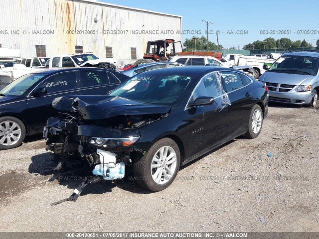 1G1ZJ5SU0GF244698 - 2016 CHEVROLET MALIBU HYBRID BLACK photo 2