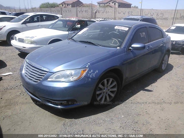 1C3BC1FB8BN555061 - 2011 CHRYSLER 200 TOURING BLUE photo 2