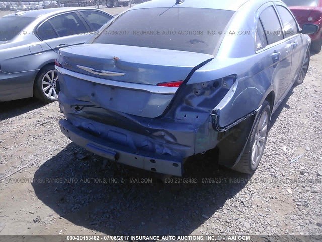 1C3BC1FB8BN555061 - 2011 CHRYSLER 200 TOURING BLUE photo 6