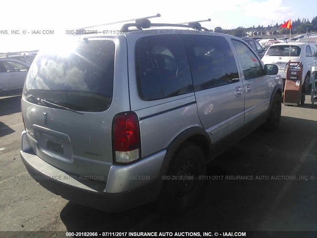 1GMDU33L05D263128 - 2005 PONTIAC MONTANA SV6 SILVER photo 4