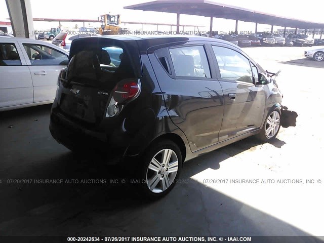 KL8CB6S95EC475759 - 2014 CHEVROLET SPARK LS BLACK photo 4