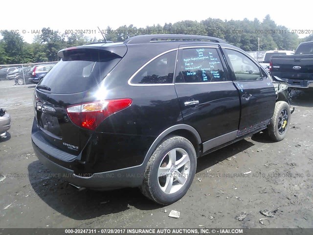 KM8NUDCC0BU171054 - 2011 HYUNDAI VERACRUZ GLS/LIMITED BLACK photo 4