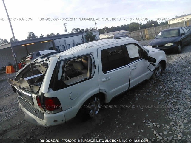 5LMEU68H24ZJ33666 - 2004 LINCOLN AVIATOR 白色 照片 4