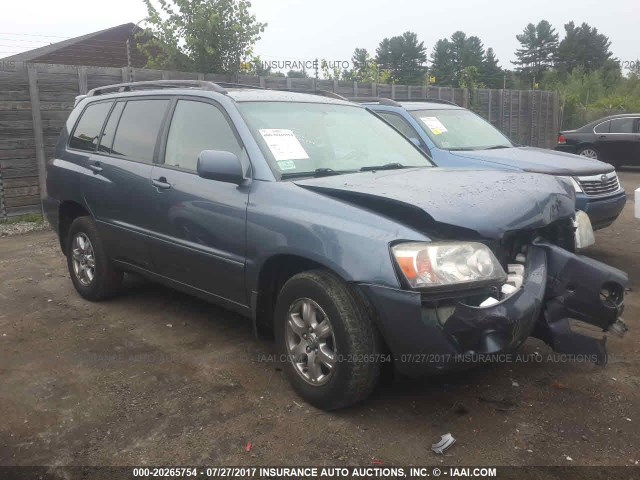 JTEEP21A570215156 - 2007 TOYOTA HIGHLANDER SPORT/LIMITED BLUE photo 1