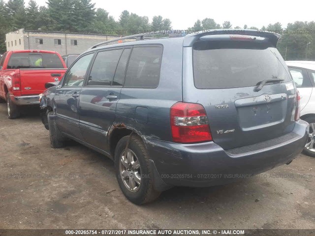 JTEEP21A570215156 - 2007 TOYOTA HIGHLANDER SPORT/LIMITED BLUE photo 3