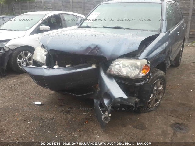 JTEEP21A570215156 - 2007 TOYOTA HIGHLANDER SPORT/LIMITED BLUE photo 6