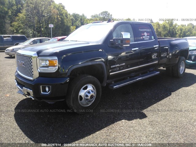 1GT42YE8XGF257148 - 2016 GMC SIERRA K3500 DENALI BLACK photo 2