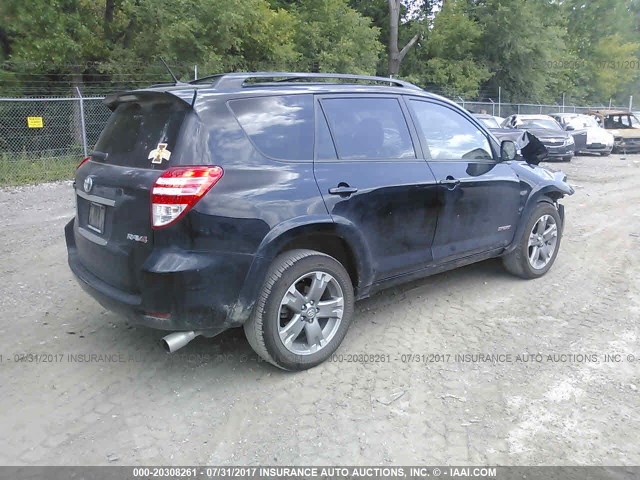 JTMWF4DV5B5039713 - 2011 TOYOTA RAV4 SPORT BLACK photo 4