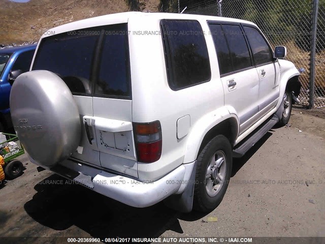 JACDJ58X9W7908085 - 1998 ISUZU TROOPER S/LS/LIMITED თეთრი ფოტო 4