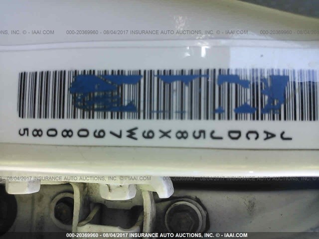 JACDJ58X9W7908085 - 1998 ISUZU TROOPER S/LS/LIMITED თეთრი ფოტო 9