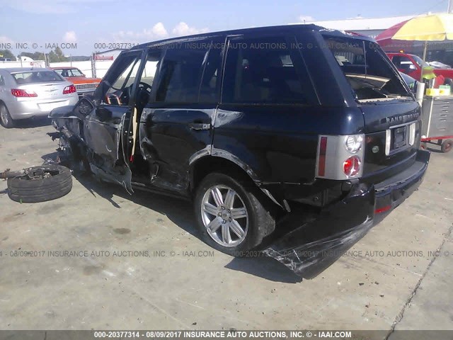 SALMF15458A294284 - 2008 LAND ROVER RANGE ROVER HSE BLACK photo 3