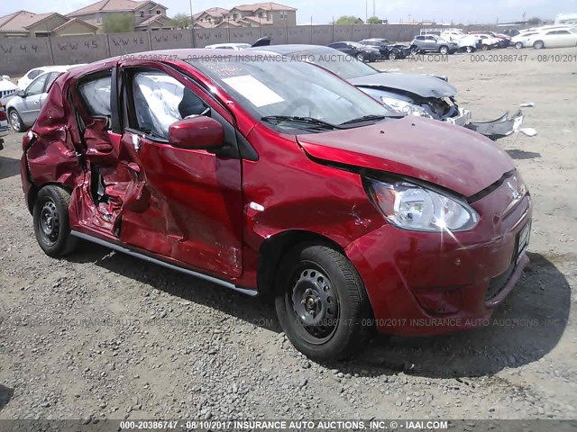 ML32A3HJ6FH041430 - 2015 MITSUBISHI MIRAGE DE RED photo 1