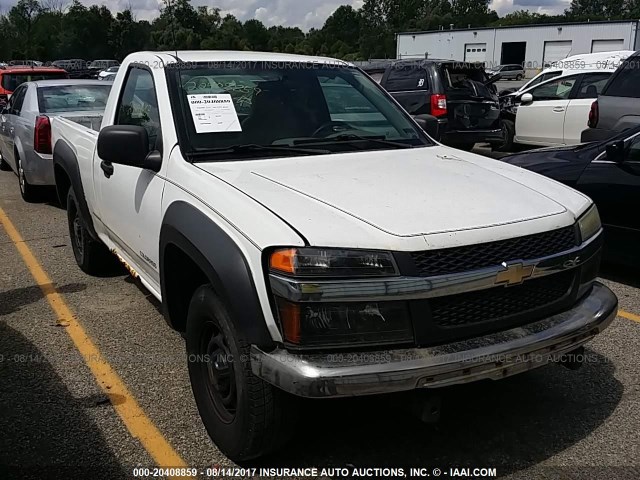 1GCCS148548144518 - 2004 CHEVROLET COLORADO WHITE photo 1