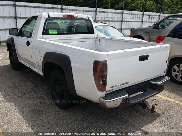 1GCCS148548144518 - 2004 CHEVROLET COLORADO WHITE photo 3