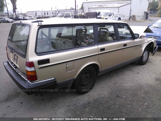 YV1AW8818N1926754 - 1992 VOLVO 240 GOLD photo 4