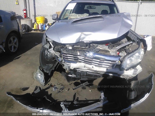 JF2SH66699H724012 - 2009 SUBARU FORESTER SILVER photo 6