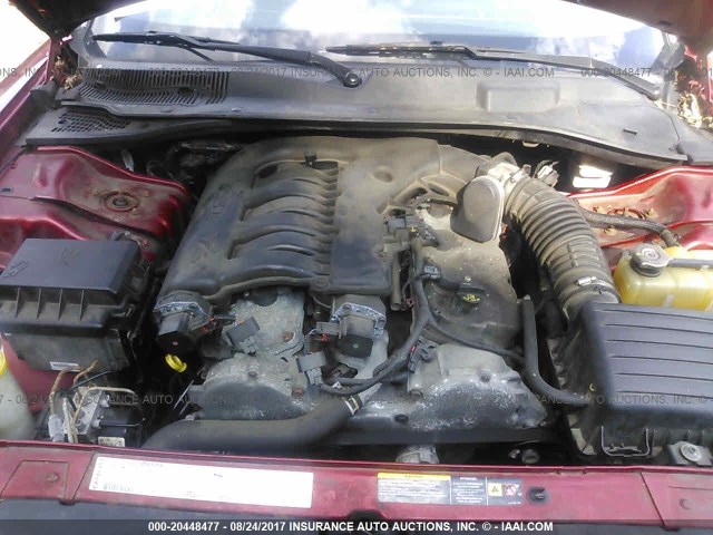 2B3KA43G46H301303 - 2006 DODGE CHARGER SE/SXT BURGUNDY photo 10