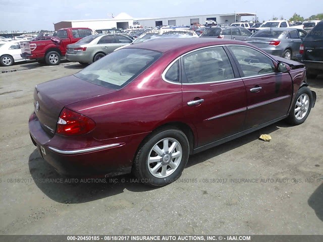 2G4WC582X91105565 - 2009 BUICK LACROSSE CX BURGUNDY photo 4