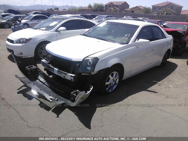 1G6DP577060159559 - 2006 CADILLAC CTS HI FEATURE V6 WHITE photo 2