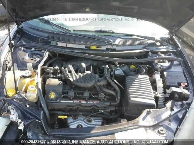 1C3EL65R72N354633 - 2002 CHRYSLER SEBRING LIMITED BLUE photo 10