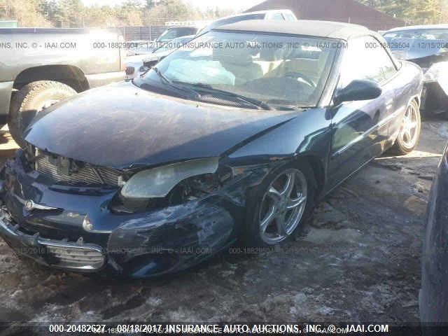 1C3EL65R72N354633 - 2002 CHRYSLER SEBRING LIMITED BLUE photo 6