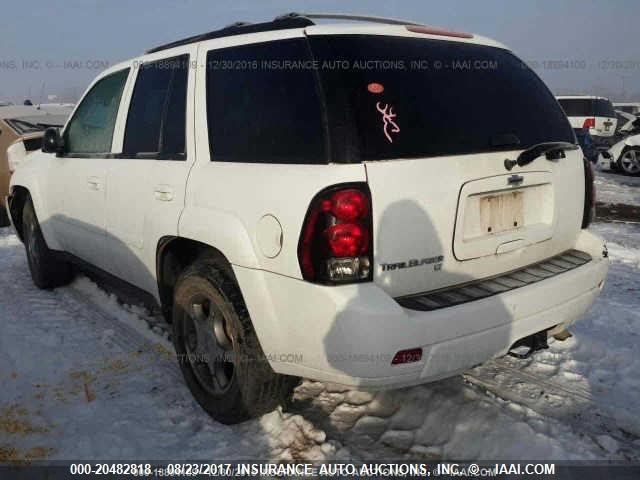 1GNDS33S492110696 - 2009 CHEVROLET TRAILBLAZER LT WHITE photo 3