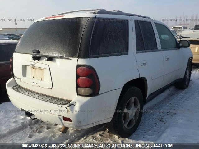 1GNDS33S492110696 - 2009 CHEVROLET TRAILBLAZER LT WHITE photo 4