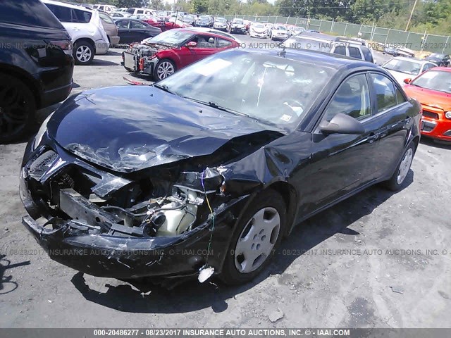 1G2ZF57B484135954 - 2008 PONTIAC G6 VALUE LEADER/BASE BLACK photo 2