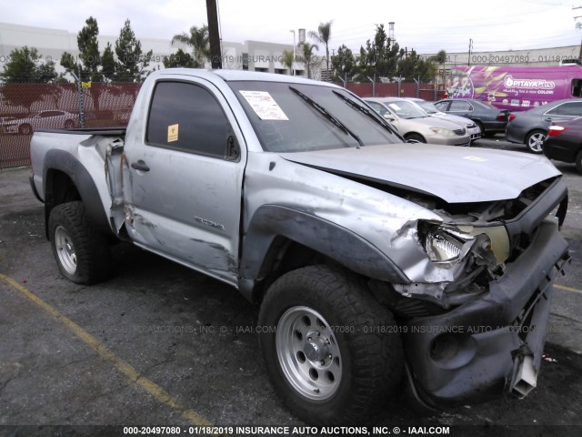 5TENX62N66Z280688 - 2006 TOYOTA TACOMA PRERUNNER SILVER photo 1