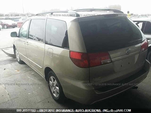 5TDZA23C64S176883 - 2004 TOYOTA SIENNA CE/LE GOLD photo 3