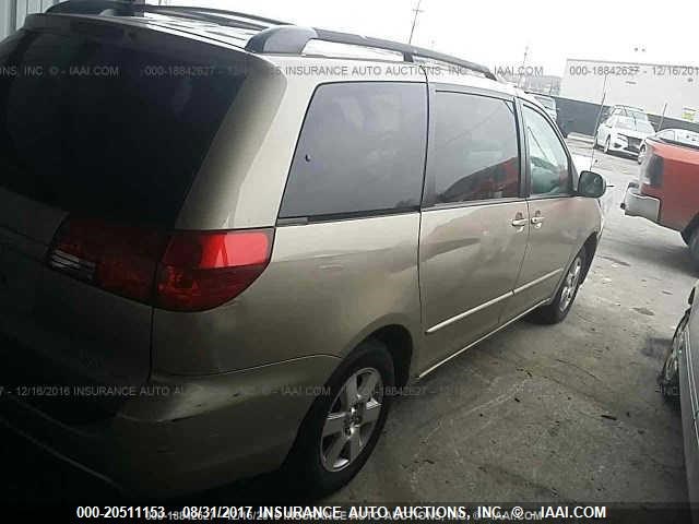 5TDZA23C64S176883 - 2004 TOYOTA SIENNA CE/LE GOLD photo 4