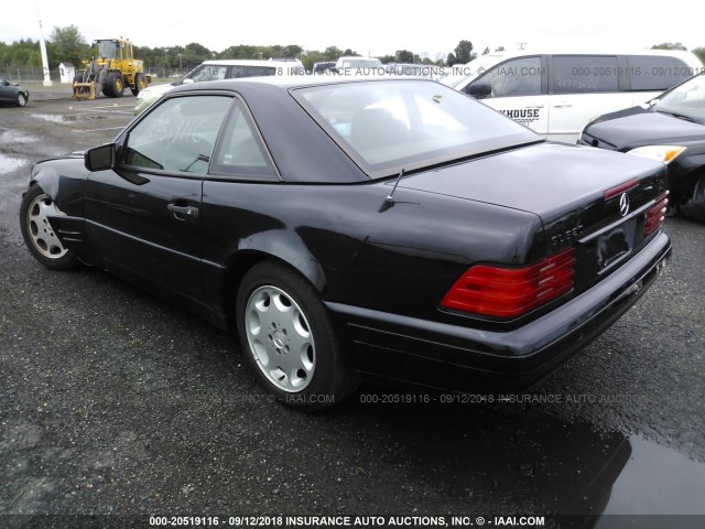 WDBFA63F7VF148837 - 1997 MERCEDES-BENZ SL 320 BLACK photo 3