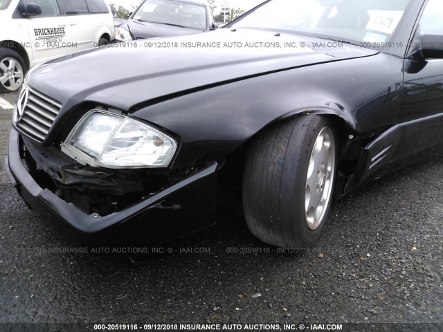 WDBFA63F7VF148837 - 1997 MERCEDES-BENZ SL 320 BLACK photo 6