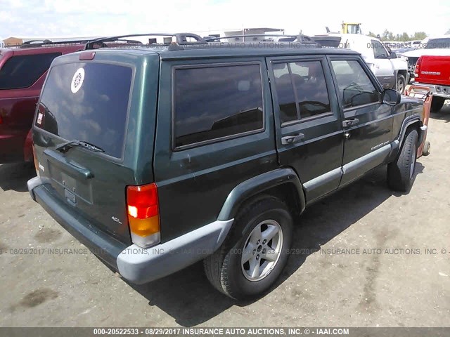 1J4FT68S5XL594209 - 1999 JEEP CHEROKEE SPORT/CLASSIC GREEN photo 4