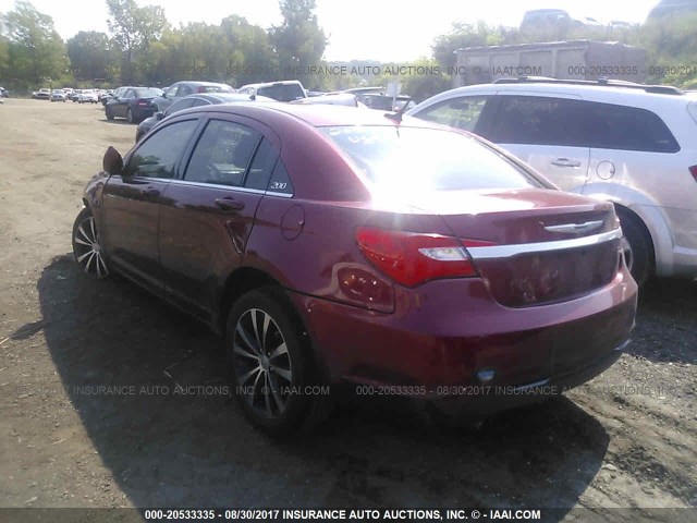 1C3CCBBG9EN183892 - 2014 CHRYSLER 200 TOURING MAROON photo 3