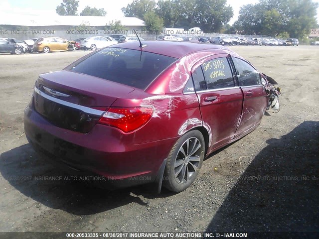 1C3CCBBG9EN183892 - 2014 CHRYSLER 200 TOURING MAROON photo 4