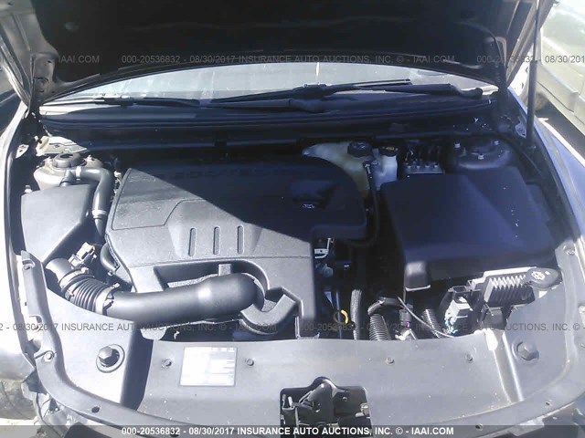 1G1ZC5E04CF134637 - 2012 CHEVROLET MALIBU 1LT GRAY photo 10