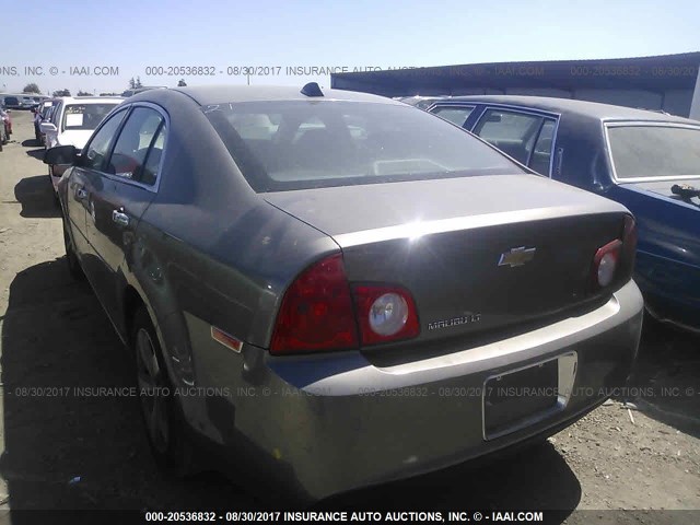 1G1ZC5E04CF134637 - 2012 CHEVROLET MALIBU 1LT GRAY photo 3