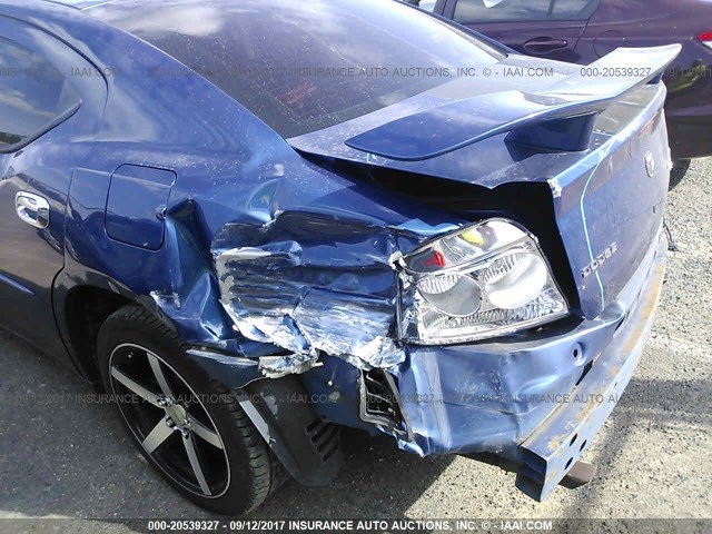 2B3KA53T59H604355 - 2009 DODGE CHARGER R/T BLUE photo 6