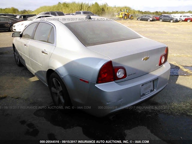 1G1ZD5E01CF386391 - 2012 CHEVROLET MALIBU 2LT SILVER photo 3