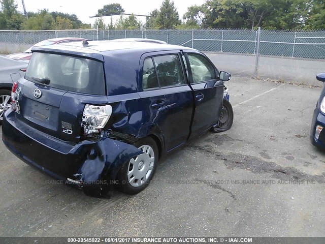 JTKKU4B48A1001034 - 2010 TOYOTA SCION XD BLUE photo 4