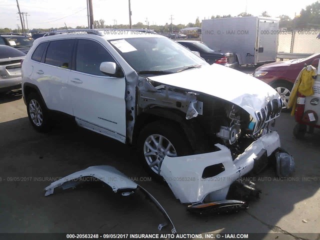 1C4PJMCB4FW794491 - 2015 JEEP CHEROKEE LATITUDE WHITE photo 1