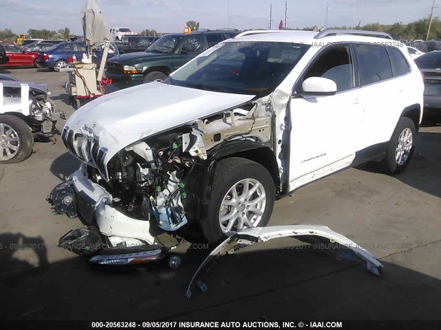 1C4PJMCB4FW794491 - 2015 JEEP CHEROKEE LATITUDE WHITE photo 2