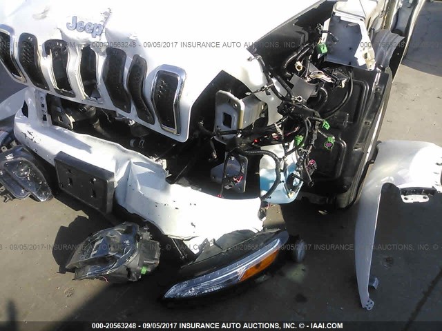 1C4PJMCB4FW794491 - 2015 JEEP CHEROKEE LATITUDE WHITE photo 6