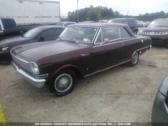 40447N237004 - 1964 CHEVROLET NOVA BROWN photo 2