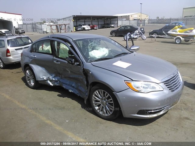 1C3CCBCG0DN597723 - 2013 CHRYSLER 200 LIMITED SILVER photo 1